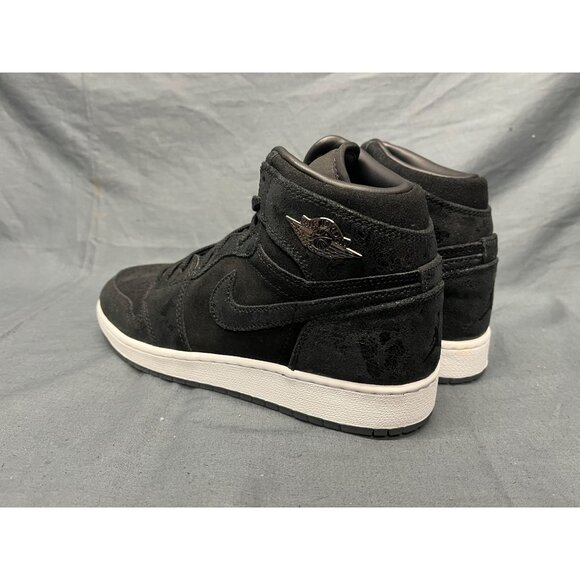 Nike Boys Jordan 1 Retro High (GS) 2016 Heiress Black Suede Size 6.5 NEW NO BOX! - Picture 6 of 11